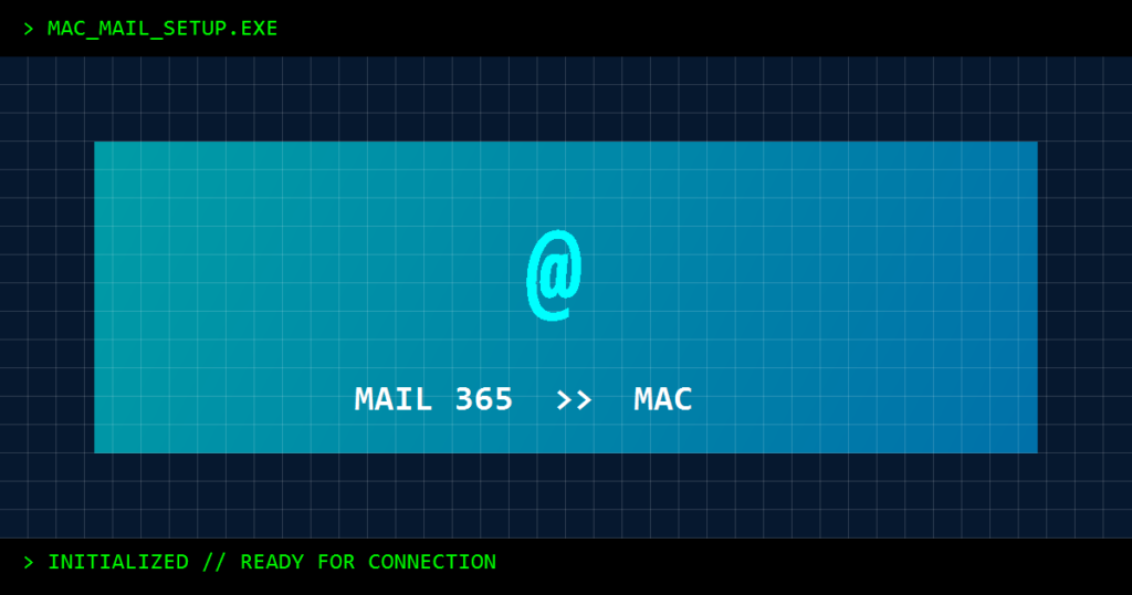 Configuration de mail 365 vers Mac