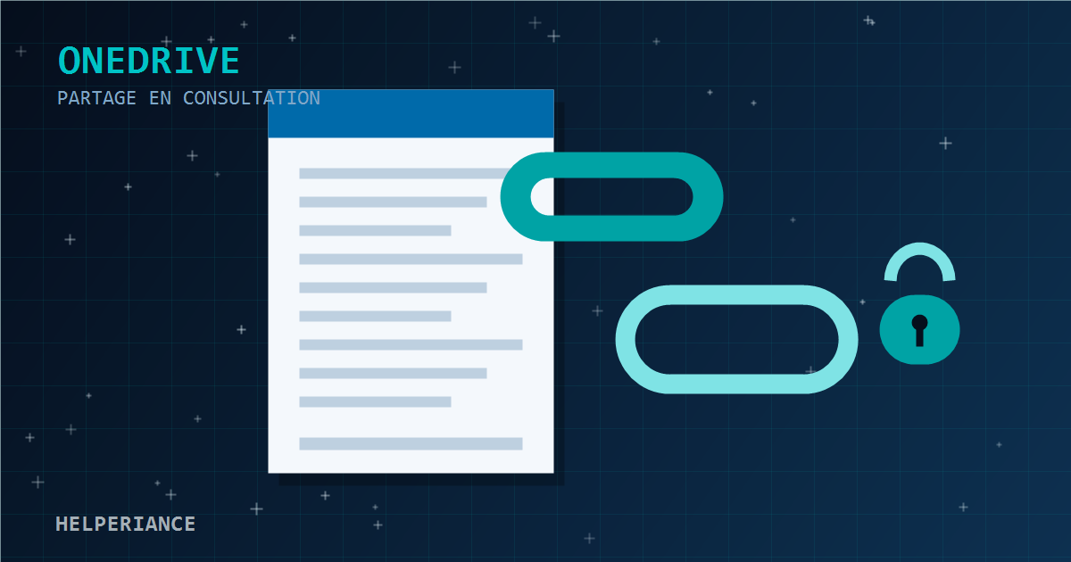 Illustration pixel art : document OneDrive partagé par un lien sécurisé avec cadenas